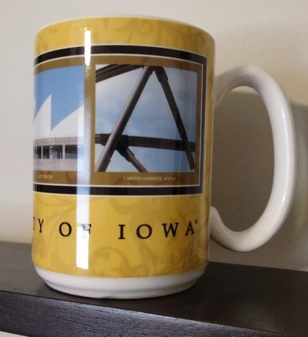 University of Iowa Hawkeyes Ceramic Large Coffee Cup Mug Cover