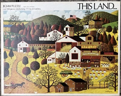 Vtg 1973 Parker Bros Wysocki 500pc jigsaw puzzle Apples Pears & Plums COMPLETE - Image 1 of 4