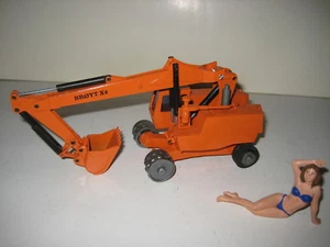 BROYT X 4 BAGGER TIEFLÖFFEL MOBIL ORANGE #118.5 NZG 1:50 RARITÄT - Picture 1 of 3