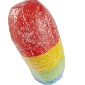 Plastic Rose Flower Shape Gelatin Jello Jelly Mold Cup 4 Color 16 pieces - Picture 1 of 6