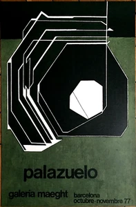 Pablo Palazuelo affiche lithographie 1977 art abstrait abstraction abstract art - Imagen 1 de 1