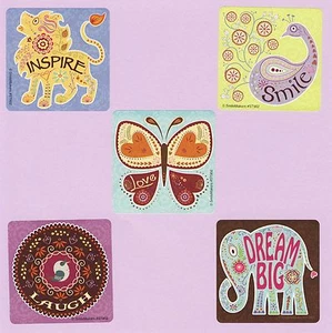 15 Bohemian Sayings - Large Stickers - Party Favors - Rewards - Picture 1 of 1