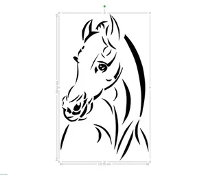 horse vinyl car sticker, decal, window laptop ORACAL 651dice  - Picture 1 of 2