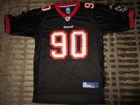 Gaines Adams #90 Tampa Bay Buccaneers Bucs Reebok Jersey LG L mens Cover