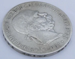 Moneda de plata Austria 5 coronas emperador Francisco José 1900  - Imagen 1 de 2