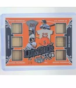 2024 Leaf Lumber Club Ripken Jr, Robinson, Murray,Palmeiro, Baylor, Robinson 1/5 - Picture 1 of 4