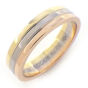 Cartier Ring Vendome Trinity Wedding B4052155 750(18K) Tri-Color Gold #55 US7.25 - Picture 1 of 6