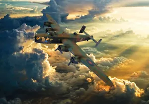 Handley Page Halifax BIII Bomber canvas prints various sizes free delivery - Picture 1 of 1