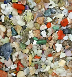 1kg Job Lot Bin End Mix Raw Rough Crystals big variety Healing Chakra Gemstones - Picture 1 of 5