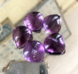 108.90 Cts Natural Purple Amethyst Drilled Cabochon Brazilian Amethyst Gemstone - Picture 1 of 4