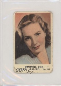 1952 Dutch Gum Serie B Patricia Roc #189 f5h