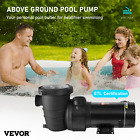 VEVOR Swimming Pool Pump 2.0HP 115V 1500W, Single Speed Pumps for Above Ground P