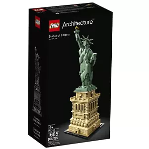 ¡NUEVO sellado! LEGO Arquitectura Estatua de la Libertad 21042 Kit de Construcción (pieza 1685) - Imagen 1 de 6