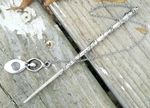 Wand Magic Magical Enchanted Goddess Dowsing Hand Crafted Wicca - Bild 1 von 12