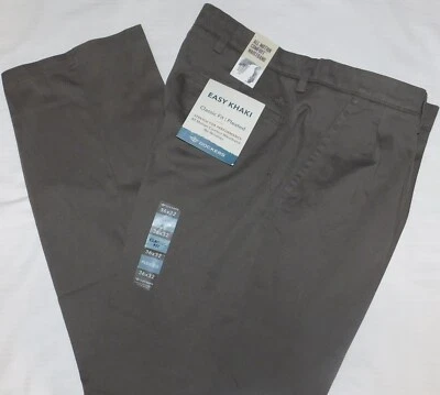 Pantalones DOCKERS Easy Caqui Clásicos Plisados Elastizados Sin Arrugas Comodidad Cintura Oliva Foto 1 de 4