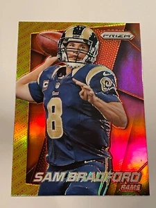 2014 Panini Prizm Rams Sam Bradford Panini Logo Red Gold #167 - Picture 1 of 2