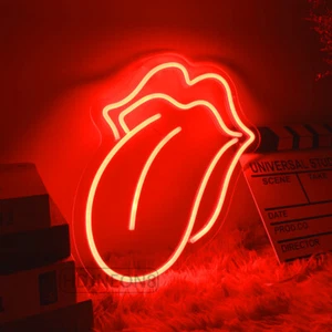 Custom Neon Signs Rolling stones Night Light for Home Room Wall Wedding Decor - Picture 1 of 12