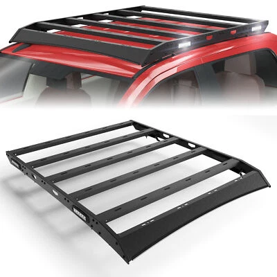 Roof Rack Cargo Rack Carrier w/ Light For 2007-2021 Toyota Tundra Crew Max Cab Foto 1 de 4