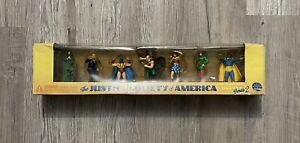 2000 JUSTICE SOCIETY OF AMERICA JSA DC Direct PVC 7-ACTION FIGURE SET - SERIES 2