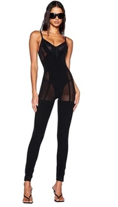 I Am Gia NWT SHAE catsuit Small Black Sexy Jumpsuit - Picture 1 of 7
