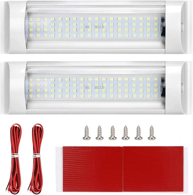 Luci a LED Da Soffitto Con Interruttore On/Off Bianco + Cavo Di Estensione per C - Immagine 1 di 4