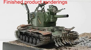 3D Printing S-series KV-2 3D style "Crimson Legion" tank Unpainted Model Kit - Picture 1 of 5