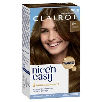 Clairol Nice 'N Easy 6A Natural Light Ash Brown Permanent Hair Colour - image 1 of 4