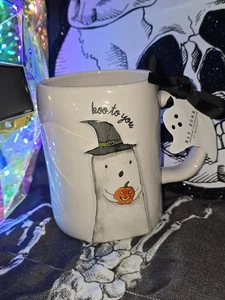 Rae Dunn Ghost Halloween Pumpkin Boo To You Mug Coffee Cup 2025 NWT - Picture 1 of 8