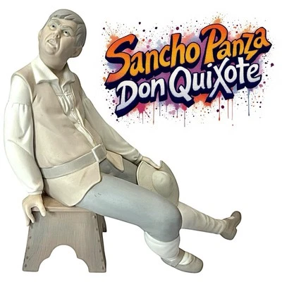 Lladro Sancho Panza Don Quixote Figurine 1960 Vintage Spain Porcelain 11” - Image 1 of 4