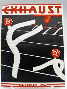 1936 "EXHAUST" Automotive Trade Magazine Ads Art Deco Cover - Picture 1 of 8