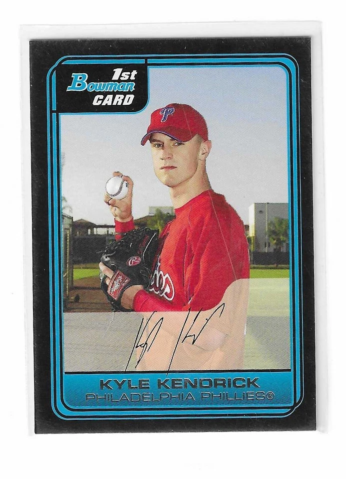 2006 Bowman Prospects KYLE KENDRICK Philadelphia Phillies 1st Bowman Card B100 - Image 1 of 1