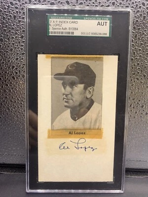 AL LOPEZ - White Sox - Signed Index Card Auto SGC Slabbed - Image 1 of 2