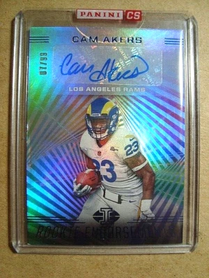 2020 Cam Akers Illusions Blue Rookie Endorsements Autograph RC /99 🔥🔥🔥 SEALED - Image 1 of 2