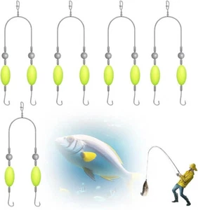 5 Stück Angelhaken, Double Reverse Hook Set, Reverse Bottom Line Free Floating - Bild 1 von 15