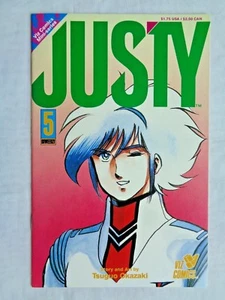 Justy No. 5 Viz Comics Febrero 1989 Tsuguo Okazaki Historia & Arte primera impresión casi nuevo (9,4) - Imagen 1 de 9