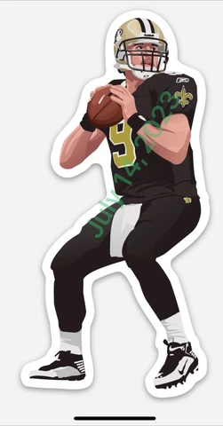 Drew Brees New Orleans Saints MAGNET NFL Vinyl Decal car Football Cover