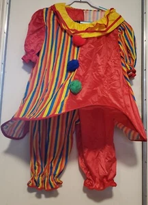 Clown Costume  3-Piece Blouse w/Hoop, Pantaloons, Collar, Adult Size BETTY BRITE - Picture 1 of 15