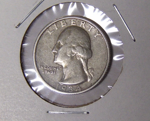 XF 1934-P Washington Silver Quarter Extremely Fine Philadelphia Mint (111622) Cover