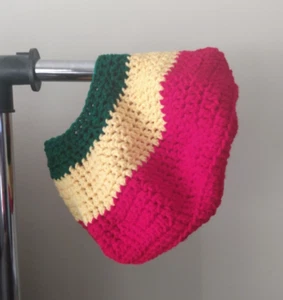 Serenity and Luxe | Tri-Color Crown Beret Rasta Tam | One Size - Picture 1 of 2