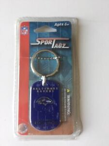BALTIMORE RAVENS DOG TAG/NECKLACE KEY CHAIN NEW AND OFFICIALLY LICENSED