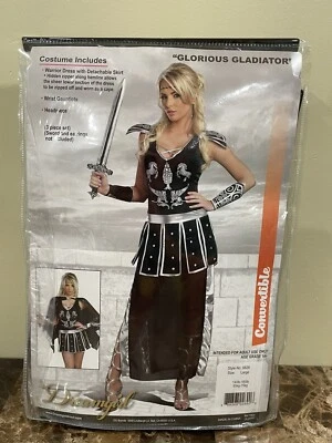 Сексуальный ВЕЛИКОЛЕПНЫЙ ГЛАДИАТОР римский Хэллоуин костюм для взрослых большой новый в упаковке - Изображение 1 из 4