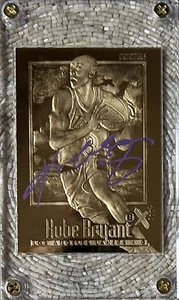 1996 E-X 2000 SCHEIBEN 23 KARAT GOLD AUTO /1996 KOBE BRYANT RC - Bild 1 von 2