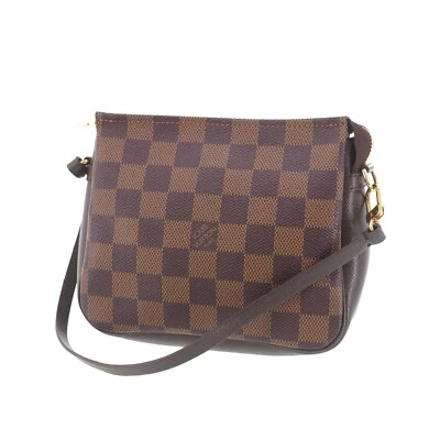 Louis Vuitton LV Trousse Makeup Used Handbag Pouch Damier N51982 Vintage #CS598 - Image 1 of 4