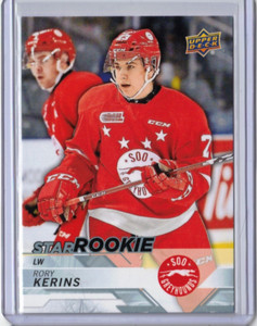 🔥 RORY KERINS 18/19 Upper Deck CHL UD #316 Star Rookie Card Soo Greyhounds 🔥