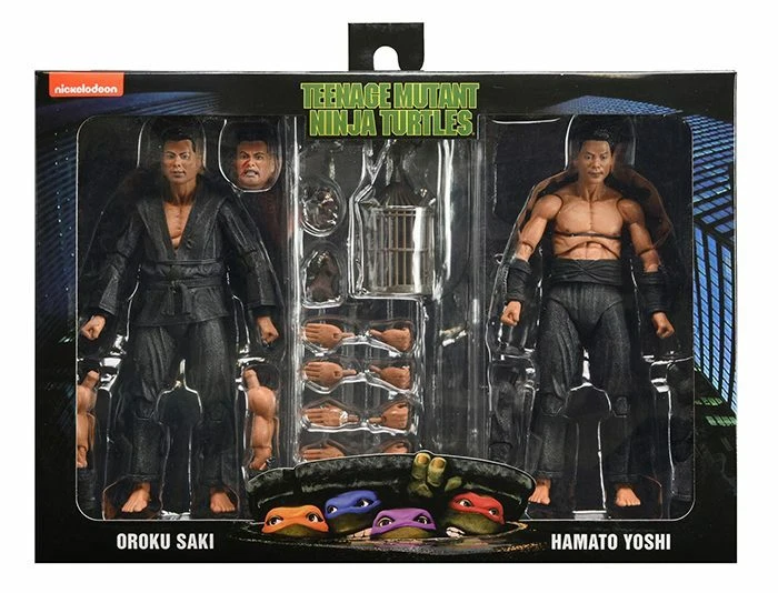 NECA ПОДРОСТКОВ МУТАНТ НИНДЗЯ ЧЕРЕПАХ TMNT OROKU SAKI HAMATO YOSHI 2 УПАКОВКИ ФИГУРКА КОМПЛЕКТ - Изображение 1 из 1
