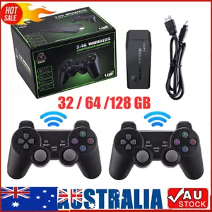 4K Wireless HDMI TV Game Stick Console 10000+ Built-in Games+2 Wireless Gamepad* - Picture 1 of 18