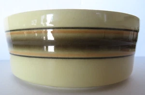 Vtg CP Cookson Pottery Bowl Planter #8304 Retro Beige Brown Pink 25" Diameter - Picture 1 of 12