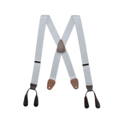 Tirantes con botones en tono dorado para hombre con orejas de cuero, muchos colores - Hechos en EE. UU. Foto 1 de 4