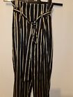 H&M Black and GoldTrousers Formal Size 32 UK 6/8