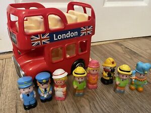ELC Happyland London Bus Playset Sounds + 9 Figures Early Learning Centre